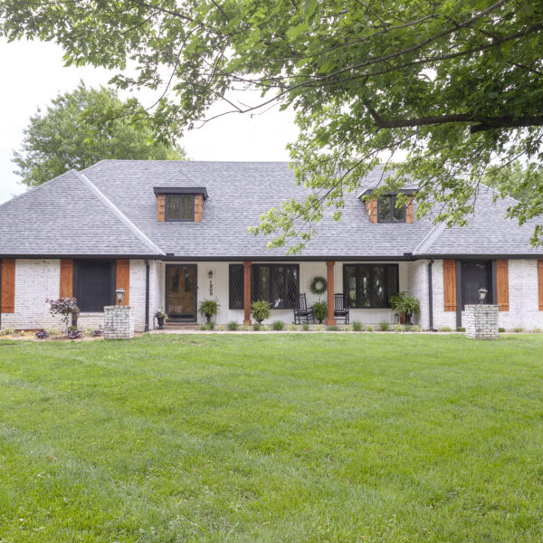 DIY cedar shutters home remodel