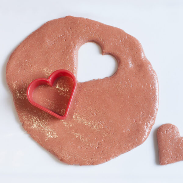 Valentines edible playdoug