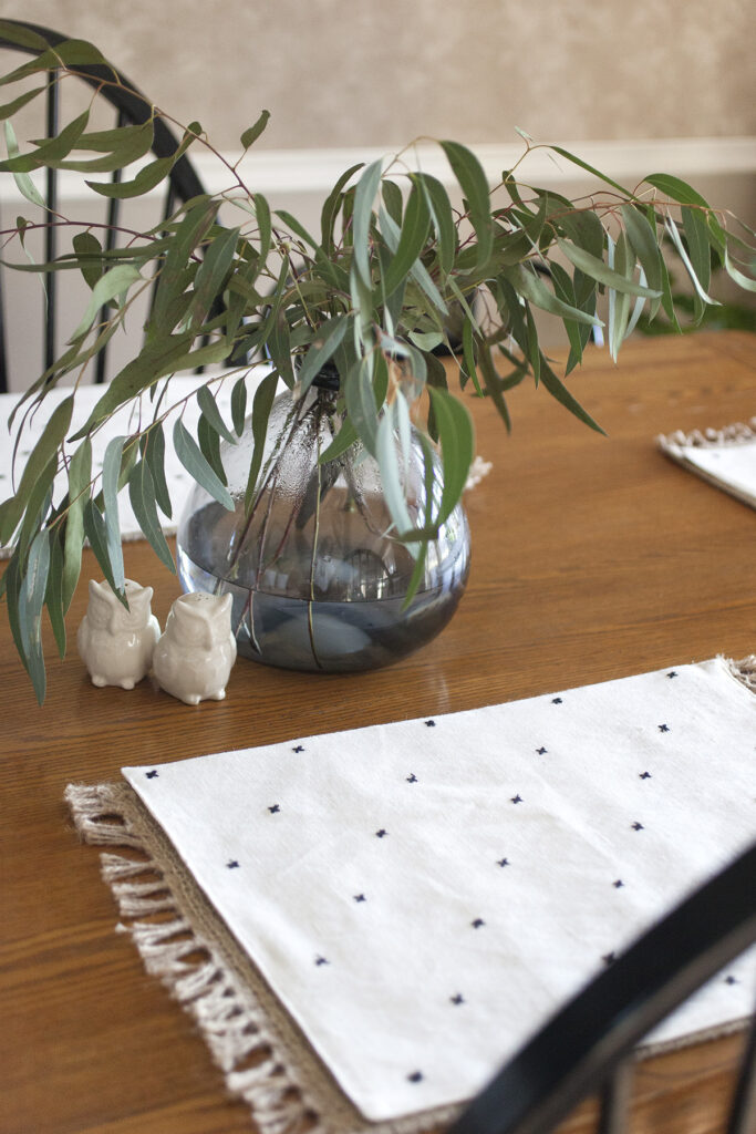 Dining Room Table Decor Fresh Eucalyptus