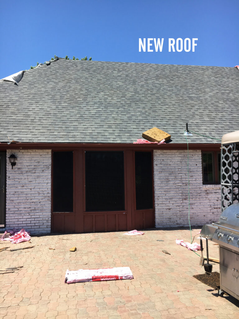 Exterior Home Remodel Roof Progress