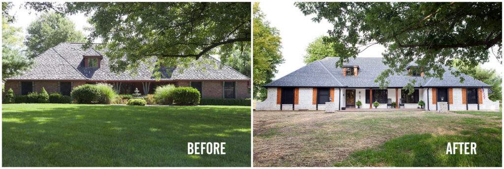 Exterior Remodel Before After