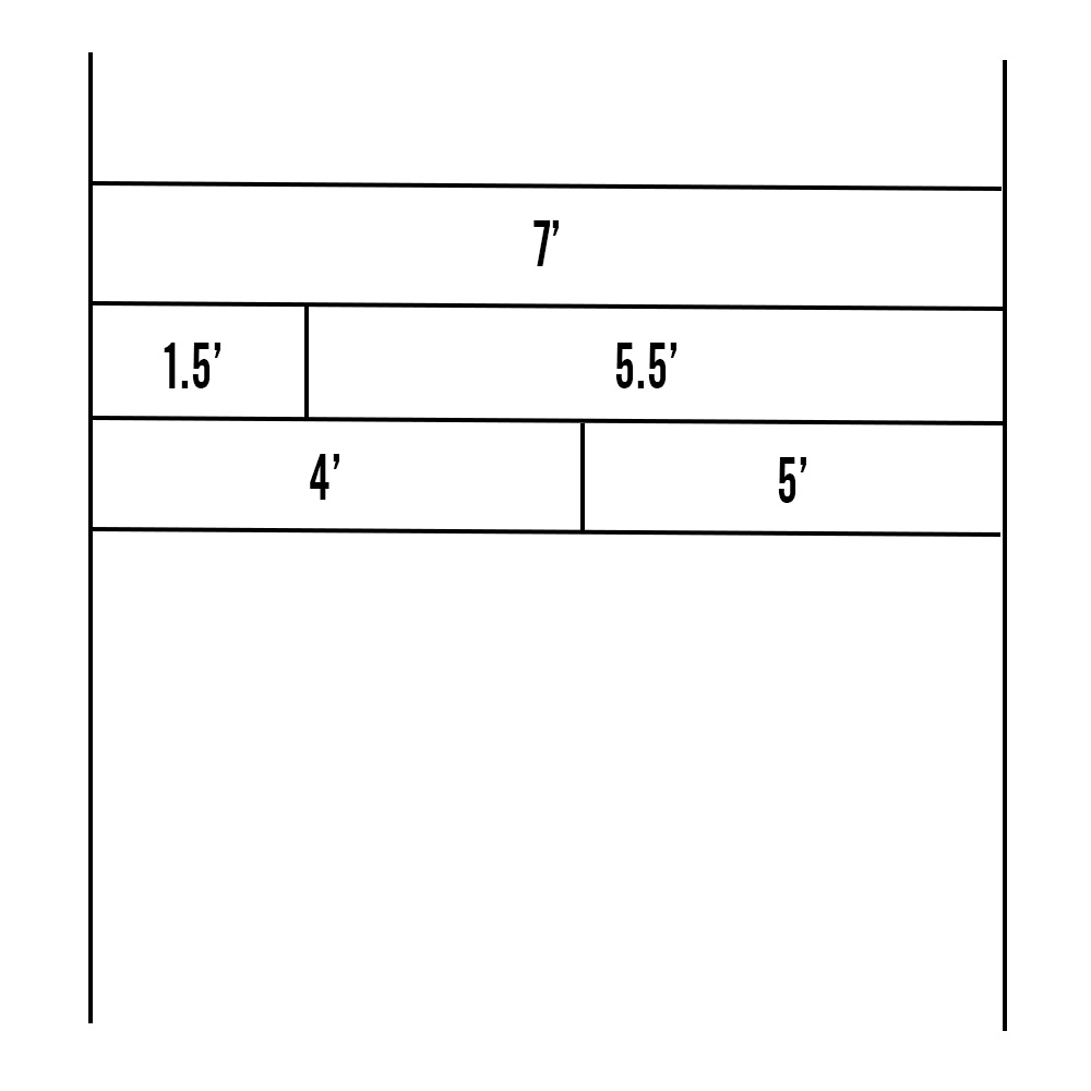 DIY Shiplap Wall Cut Layout