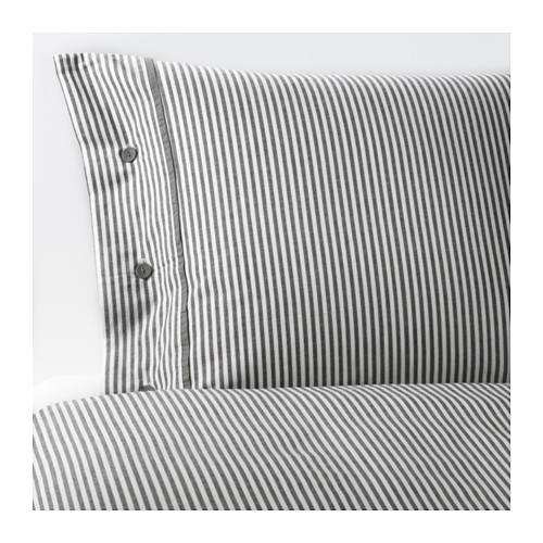 Ikea BERGPALM Duvet Cover & Pillowcase Gray