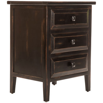 Hobby Lobby Black Wooden Bedside Table Drawers