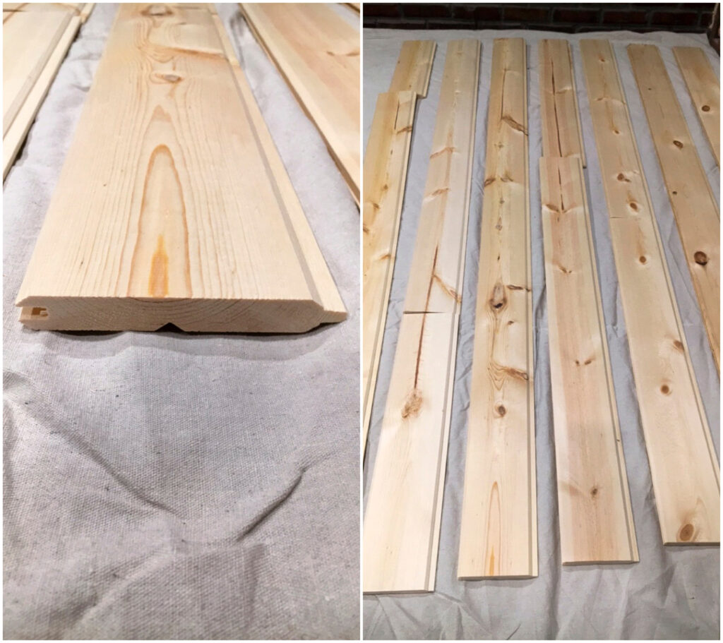 Shiplap Wood Pieces Used