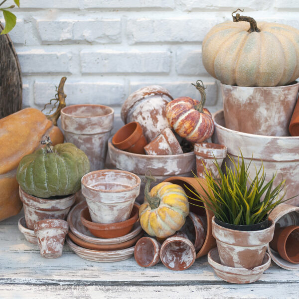 DIY Aged Terra Cotta Pots