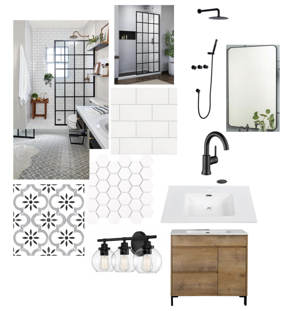 Hallway Bath Mood Board