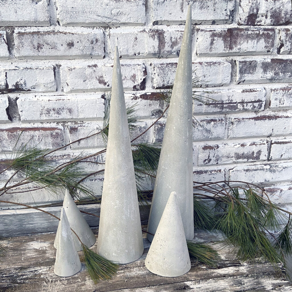 Concrete Christmas Trees:  Step 6 - The Final Product