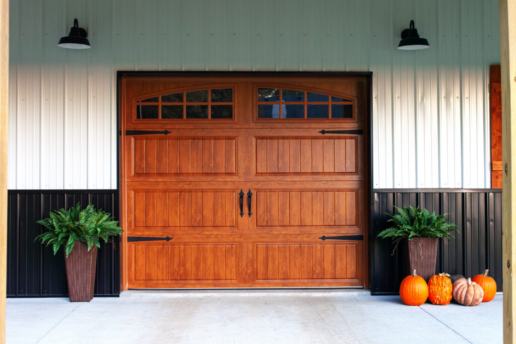 Cedar-Look Garage Door