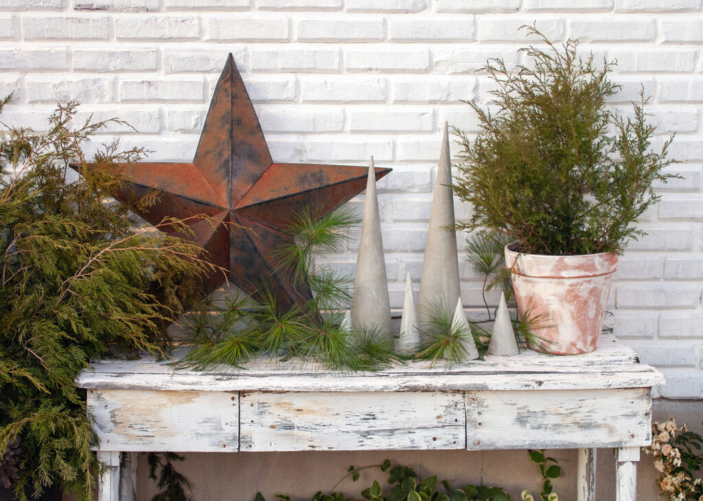 Concrete Christmas Trees - Outdoor Decor