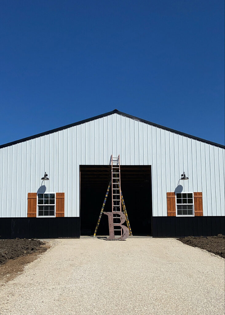 Rusty Metal Letter Barn Comparison