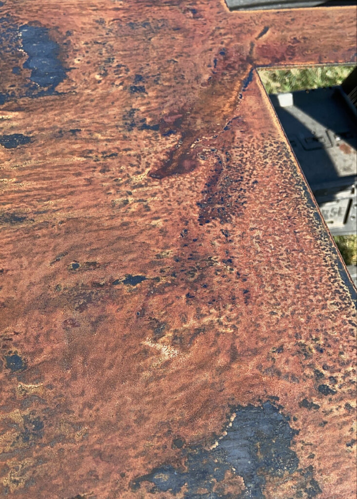 Up-Close Rusting Metal