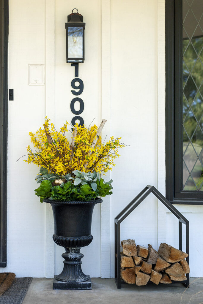 Spring Front Porch Flower Pot
