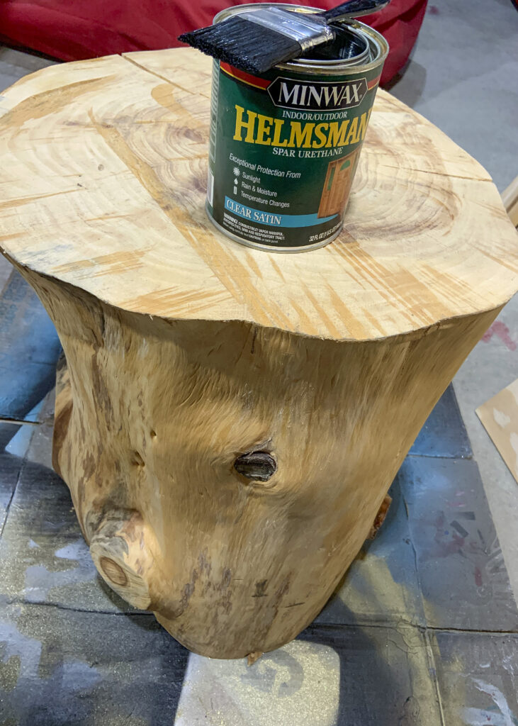 Tree Stump Table DIY