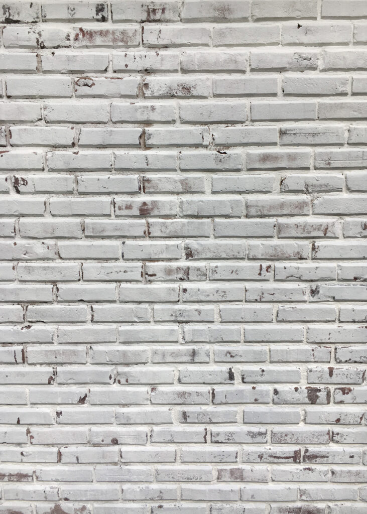 Distressed Limewashed Brick