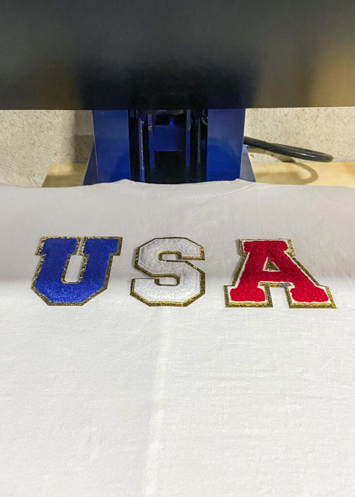 Chenille Varsity Iron-On Letters | DIY Shirt