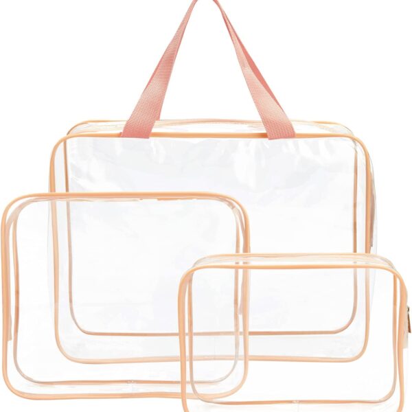 Clear Travel Bag Set