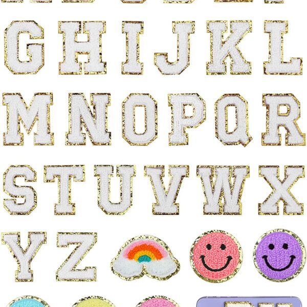 Self-Adhesive Chenille Letter Patch Set