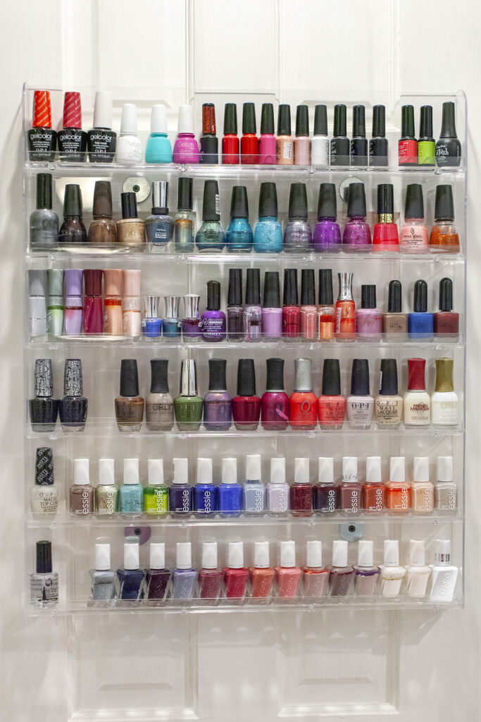 Acrylic Nail Polish Closet Shelf Storage