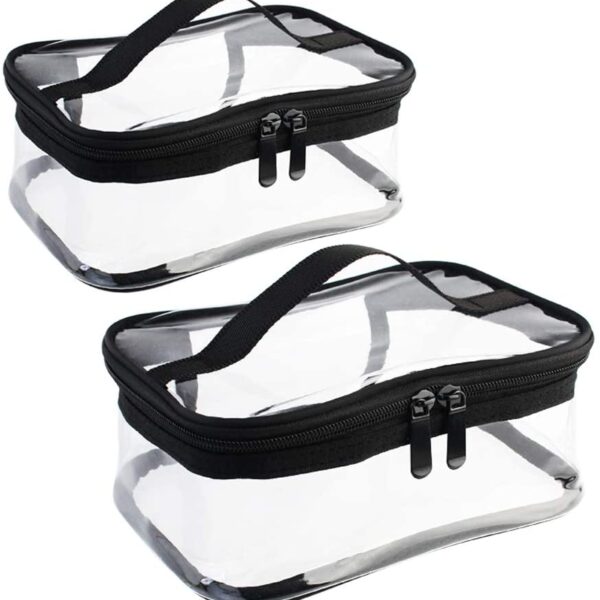 Clear Cosmetic Bag Set