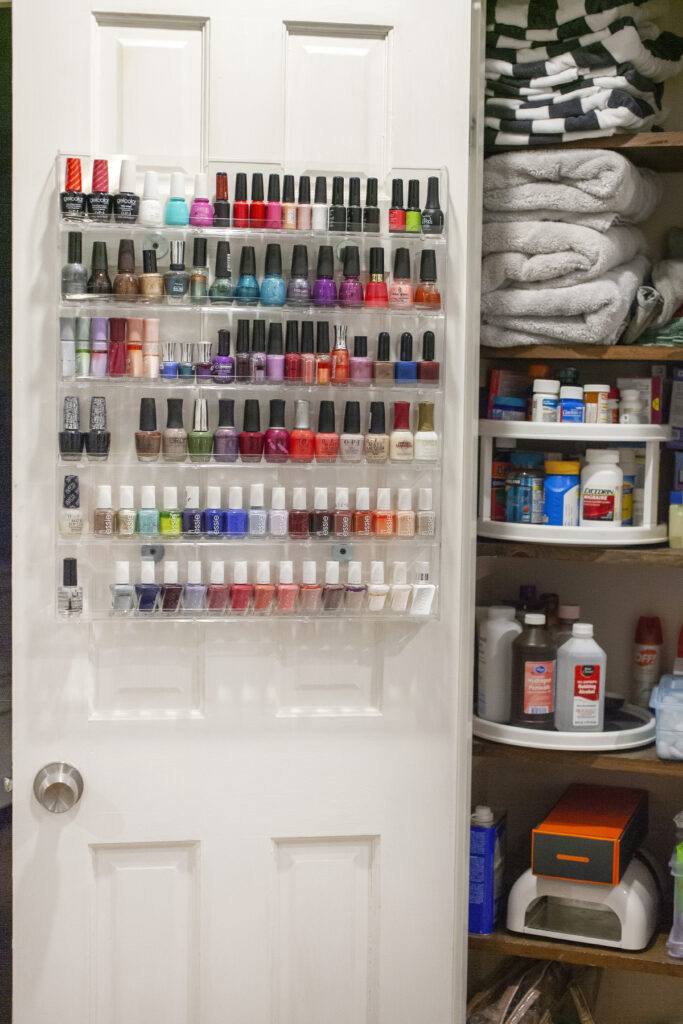 Closet Nail Polish Storage