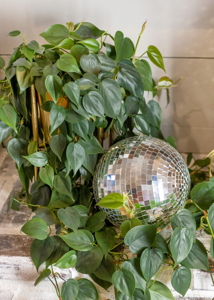 Plant Disco Ball Decor