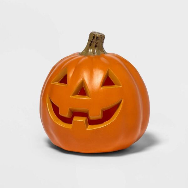 5" Light-Up Happy Pumpkin