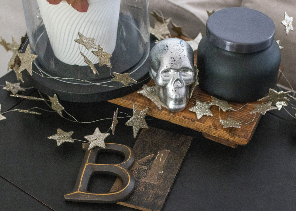 Antiqued Halloween Skull Decor DIY