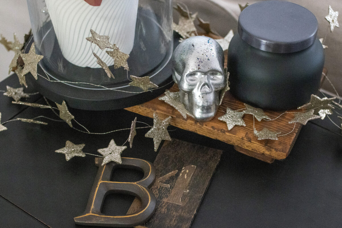 Antiqued Halloween Skull Decor DIY