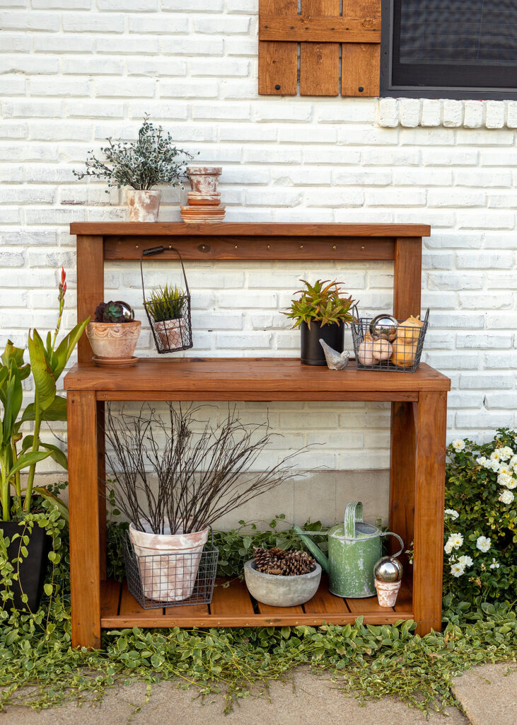 Cedar Garden Potting Bench Homemade