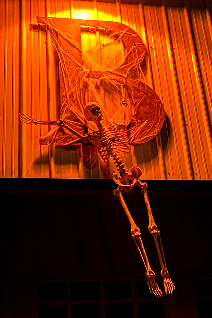 Barn Halloween Skeleton Decor