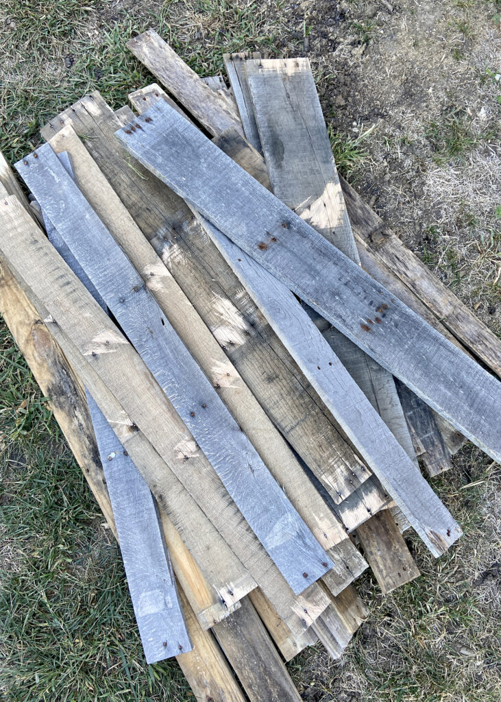 Pallet Wood Window Board