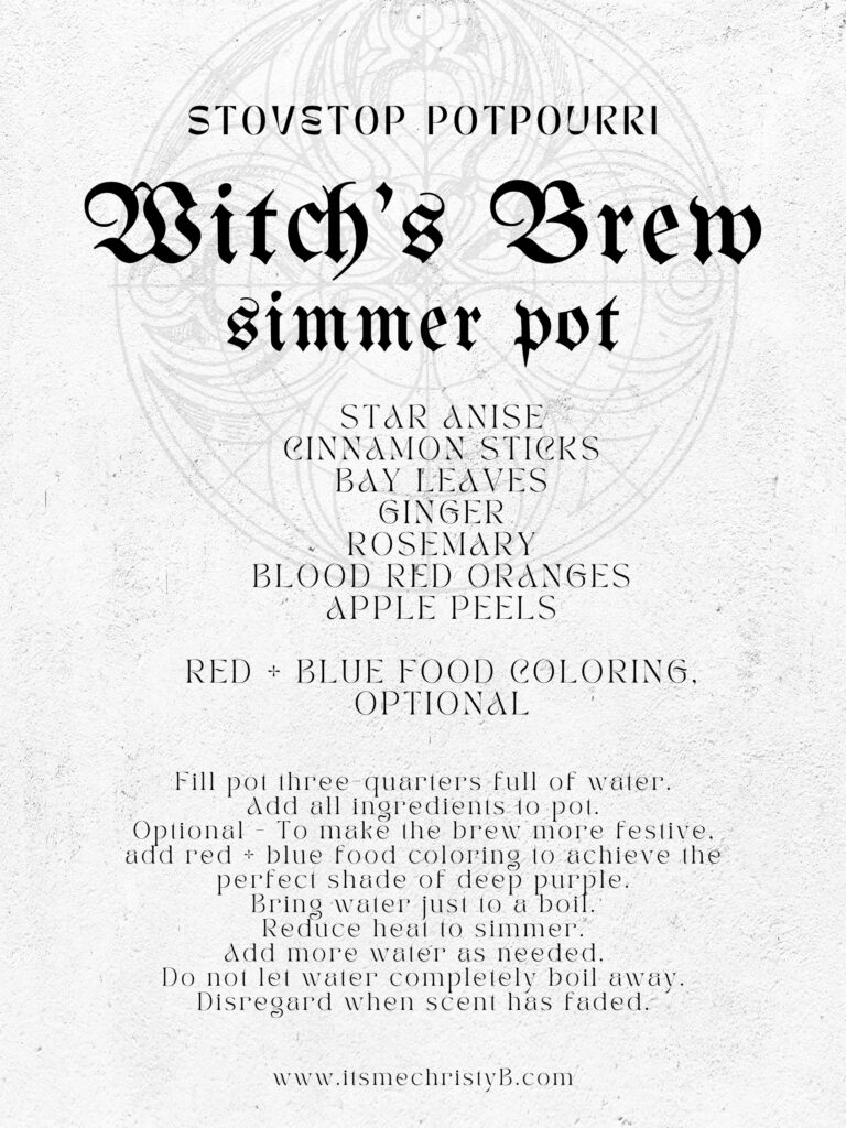 Witch's Brew Simmer Pot Recipe