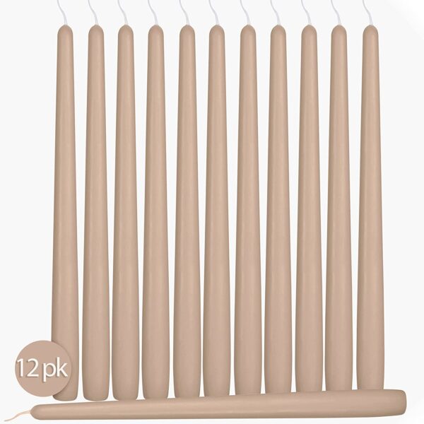 Beige Taper Candles
