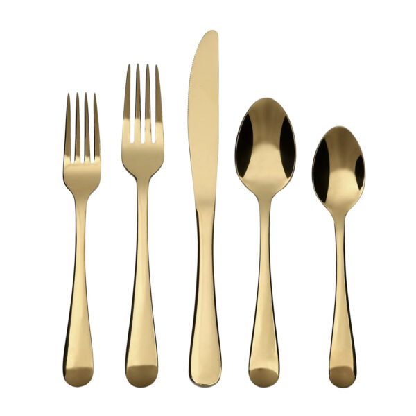 Gold Silverware Set