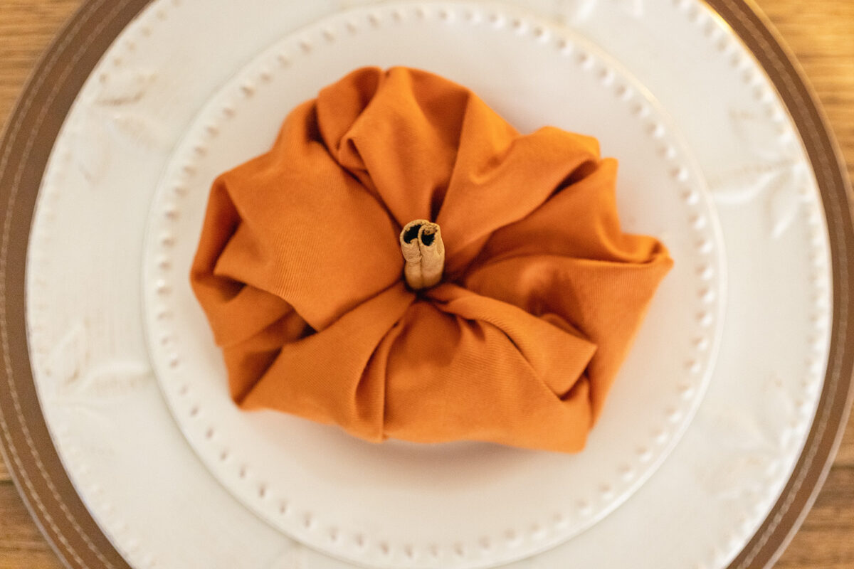 Pumpkin Napkin DIY