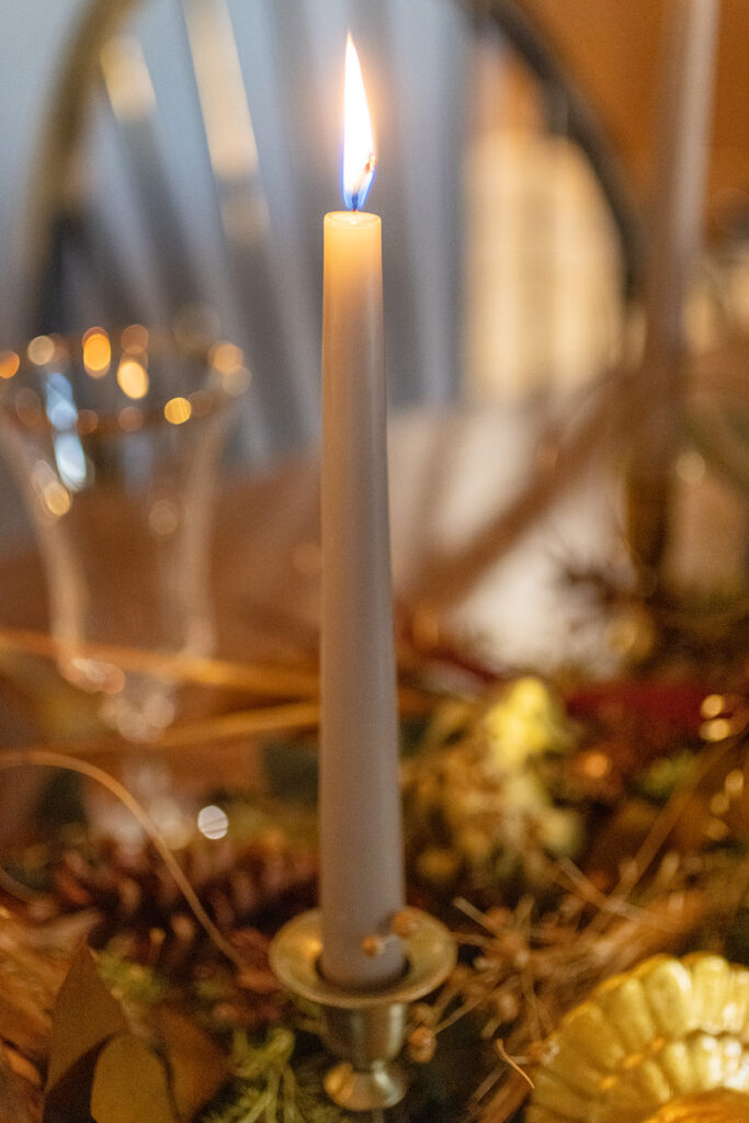 Thanksgiving Tablescape Candle