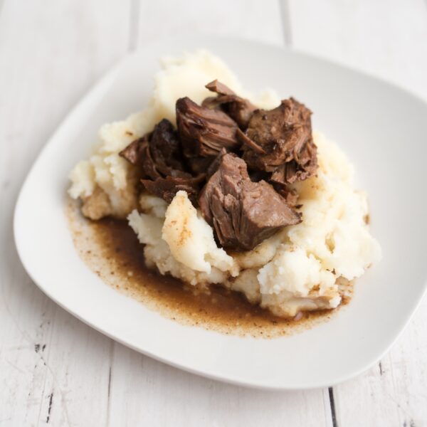 Beef Tips & Mashed Potatoes