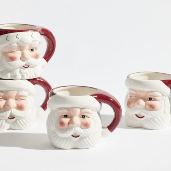 Holiday Santa Mugs