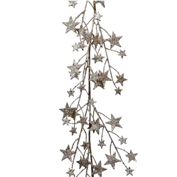 Michaels Metallic Glitter Star Garland