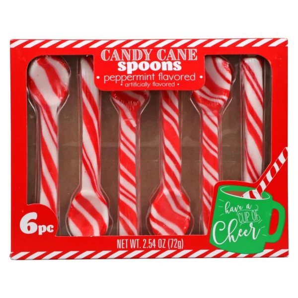 Peppermint Candy Cane Spoons