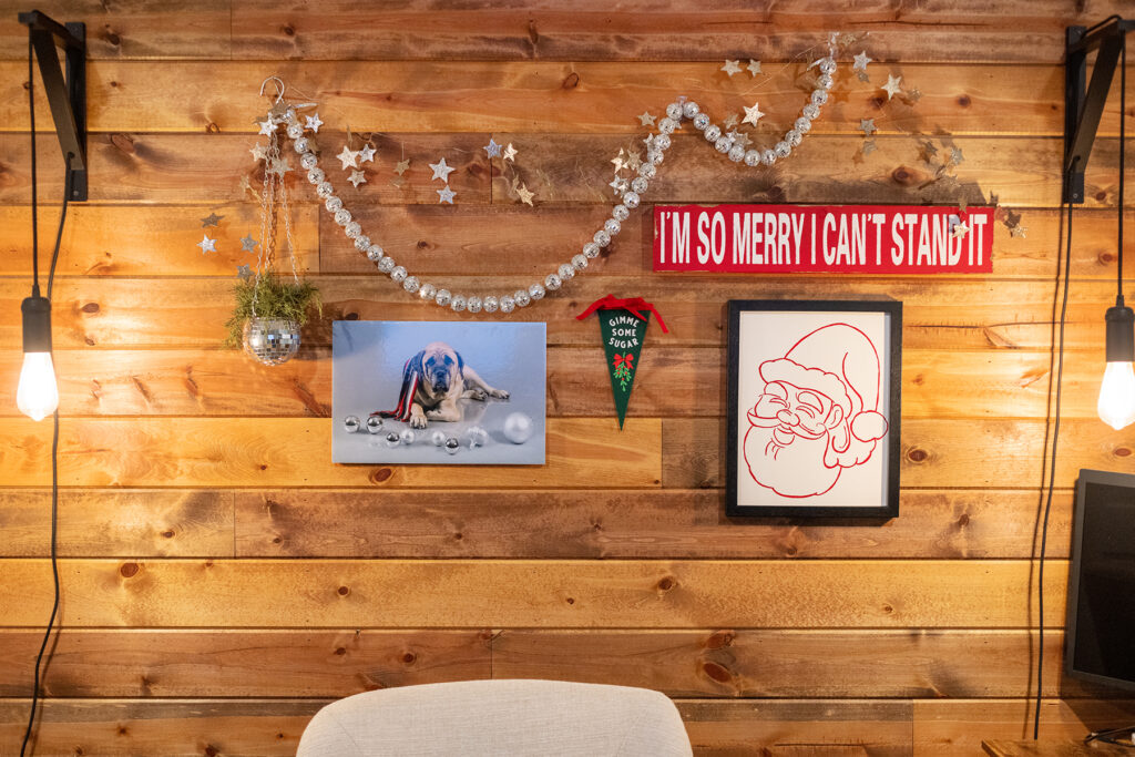 christyB: Christmas Office Feature Wall