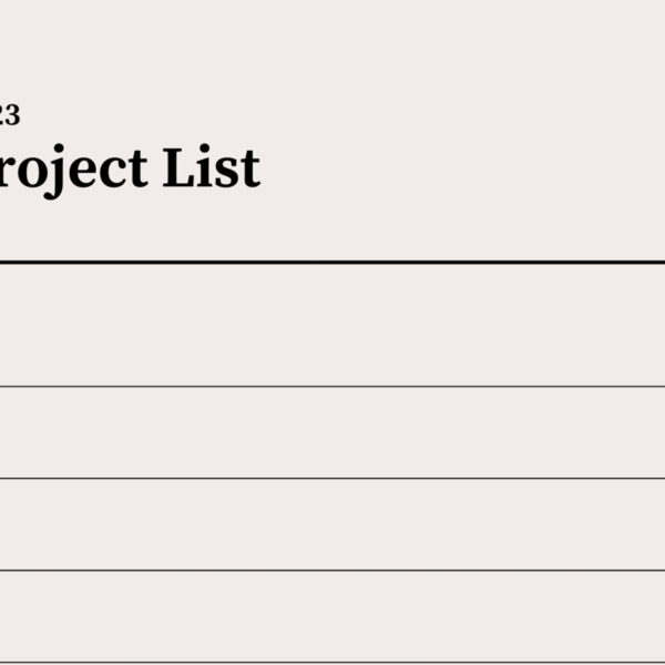 2023 Project List Blog Header Image