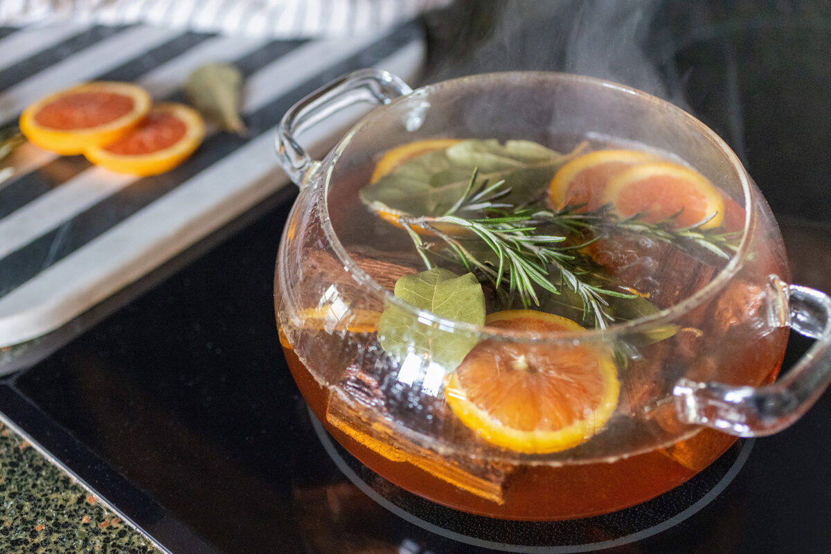 Cozy Woodsy Citrus Simmer Pot