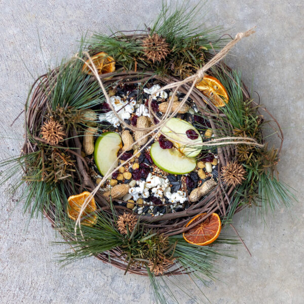 Grapevine Wreath Bird Feeder