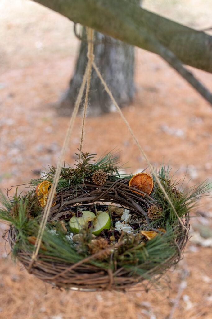 Grapevine Wreath Bird Feeder Tutorial