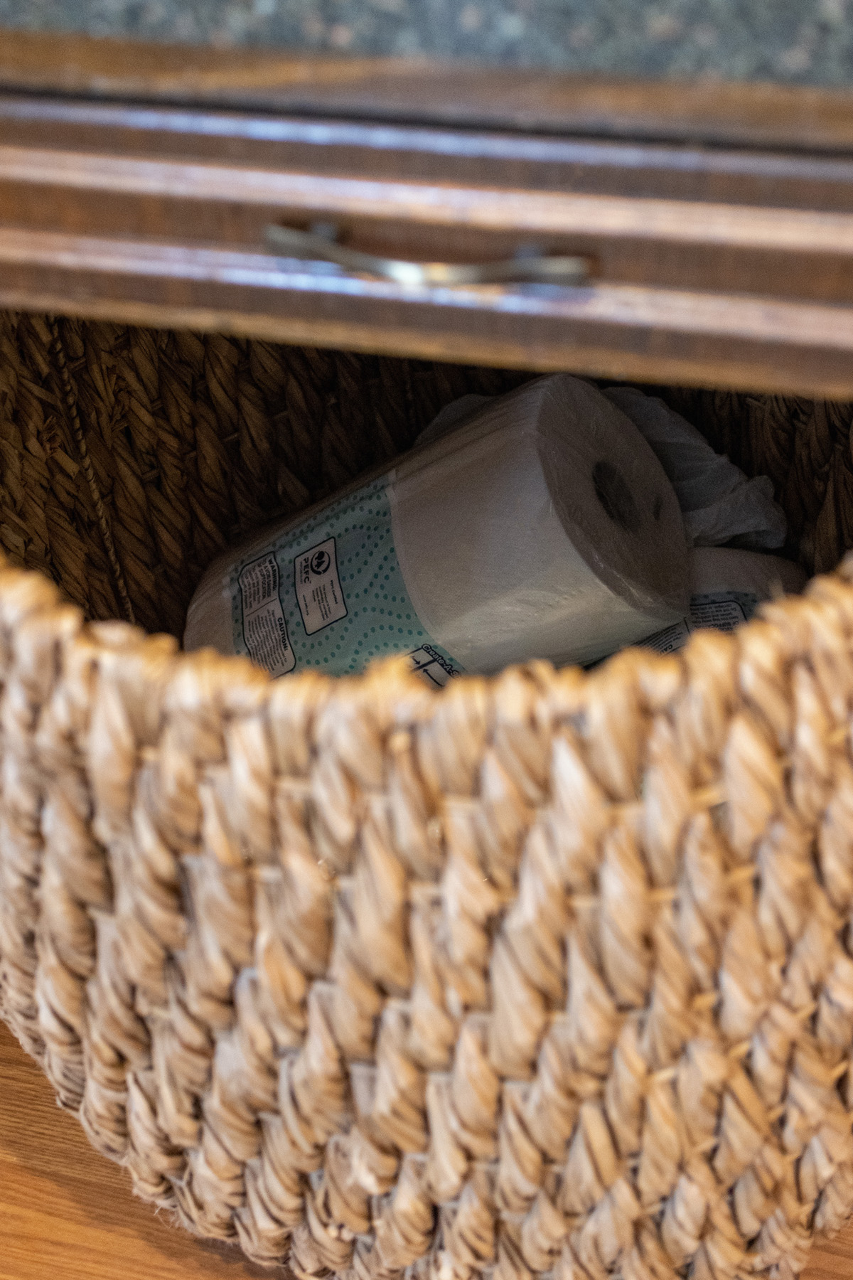 Hidden Storage Baskets