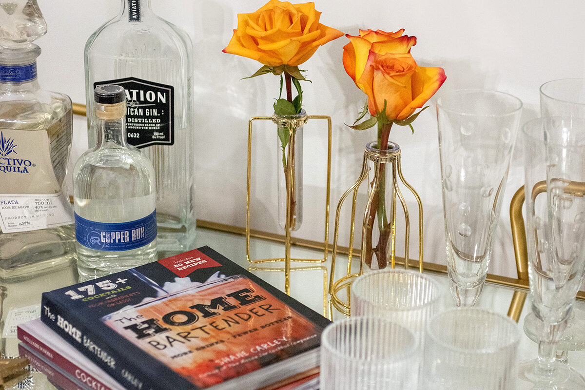 Bar Cart / Bud Vases