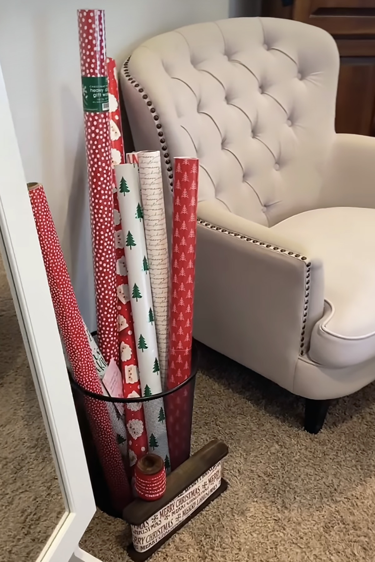 Wrapping Paper as Decor