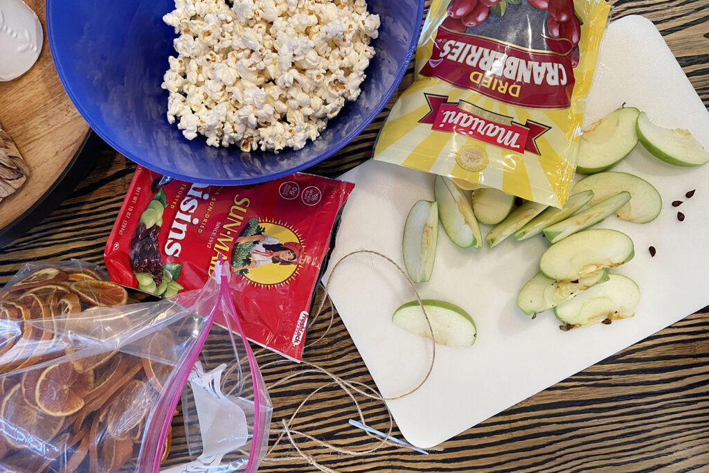 Bird Treat Garland Ingredients